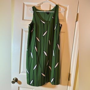 Ann Taylor Green Leaf Dress